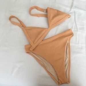 LA HEARTS high rise ribbed bottom